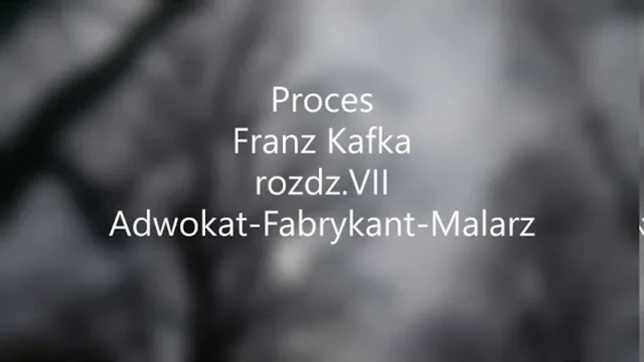 Proces -Franz Kafka rozdz.VII Adwokat - Fabrykant- Malarz audiobook