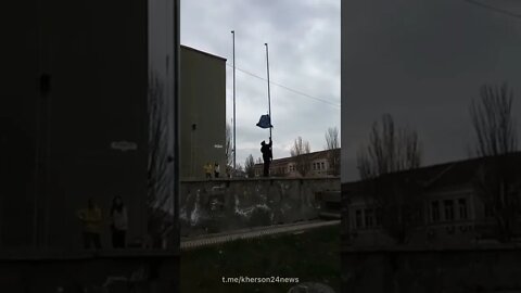 🇷🇺🇺🇦 Residents Of Liberated Berdyansk Lowered EU Flags Near Hotels