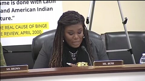 Dem Rep Cori Bush Randomly Calls Witness A White Supremacist