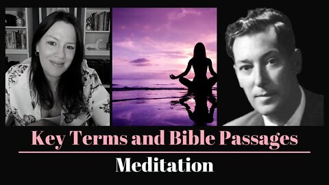 Key Terms & Bible Passages (Meditation)