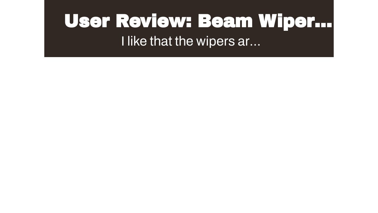 User Review: Beam Wiper Blades for 2014 Ford Mustang Set Trico Tech Beam Blades Wipers Set Bund...