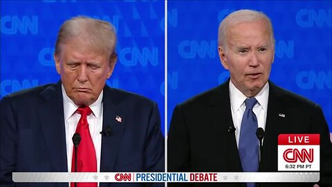 CNN Presidential Debate President Joe Biden and former President Donald Trump