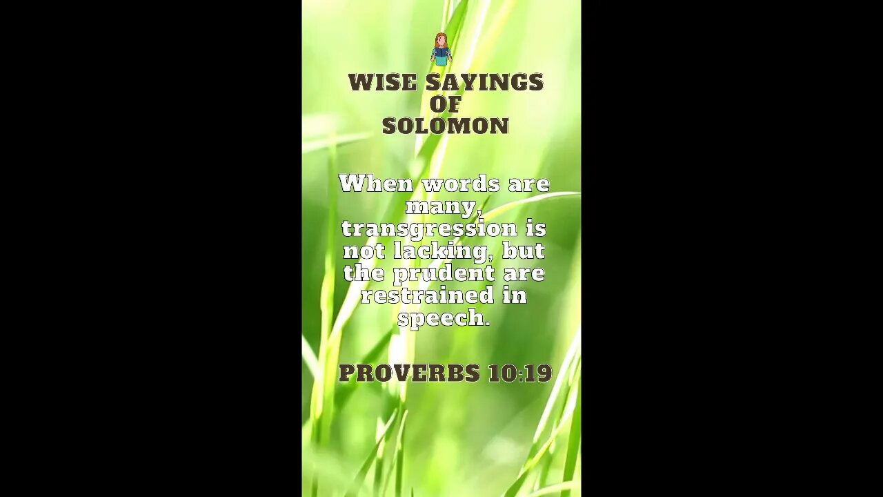 Proverbs 10:19 | Wise Sayings of Solomon