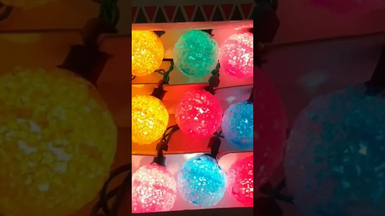 Woolworth Pom Pom Snowball Christmas Lights Archive Pics #christmas #lights #noma #vintage #snowball