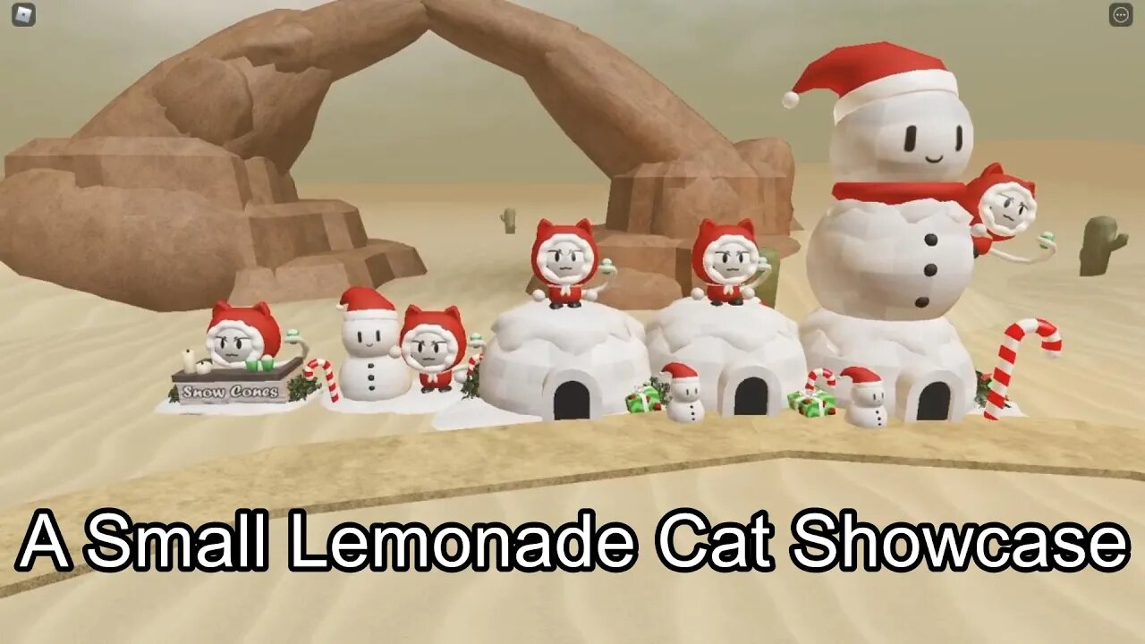 ROBLOX Tower Heroes - A Small Lemonade Cat Snow Cones Showcase!