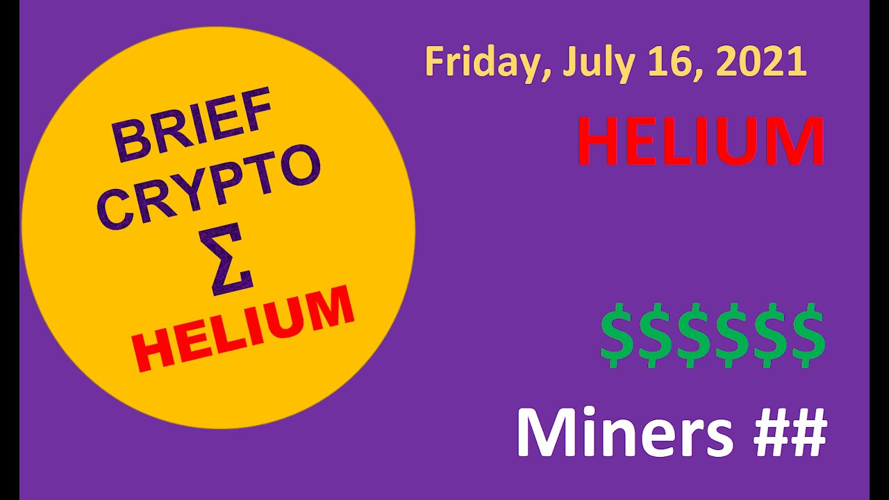 Helium-How many $$$-How many miners-Is it too late-HNT price action