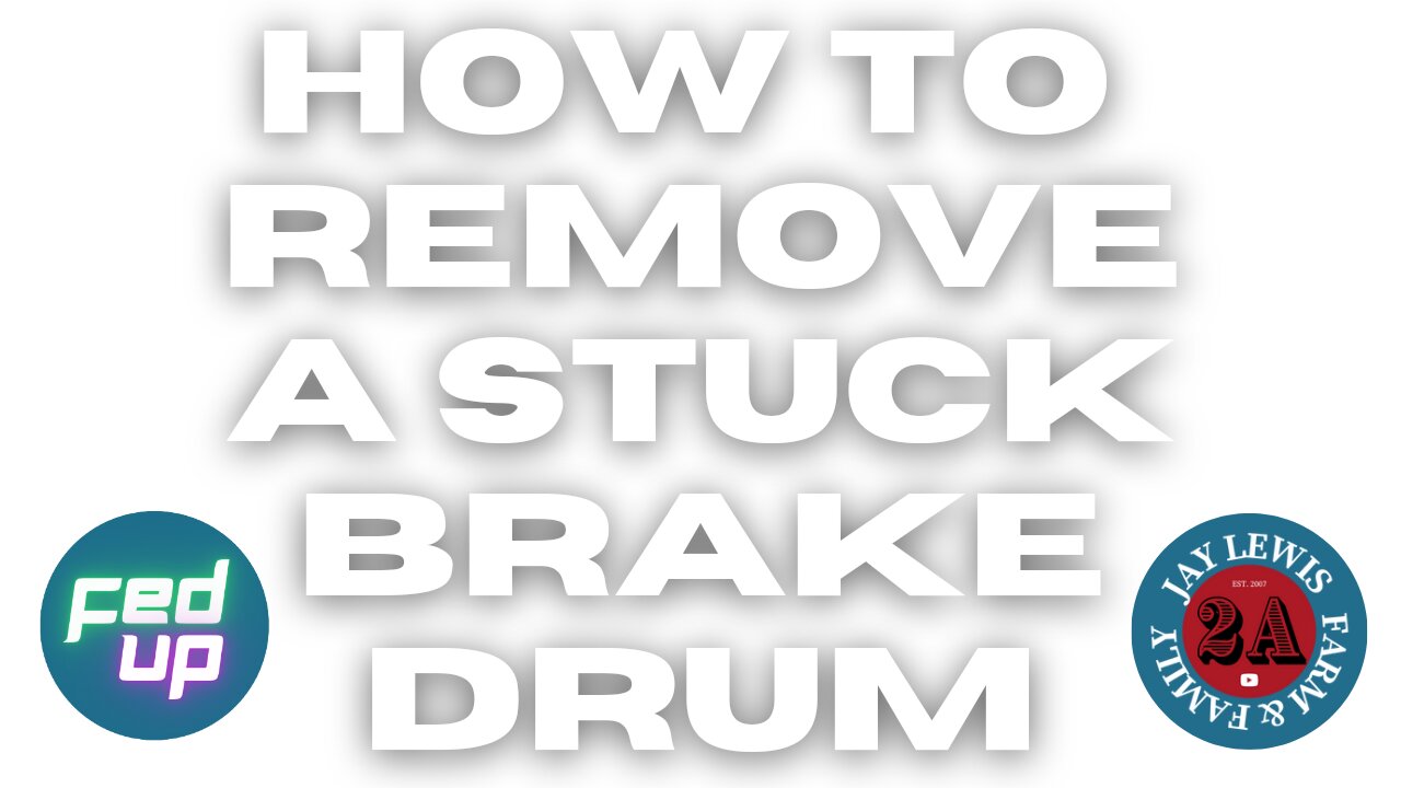 Hot to remove a stuck brake drum 1995 Dodge Ram 2500 Cummins Diesel