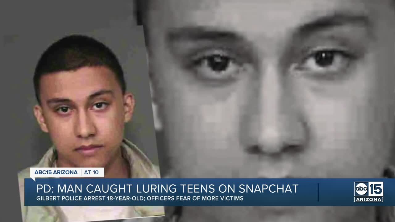 Gilbert police arrest man accused of luring teens on Snapchat