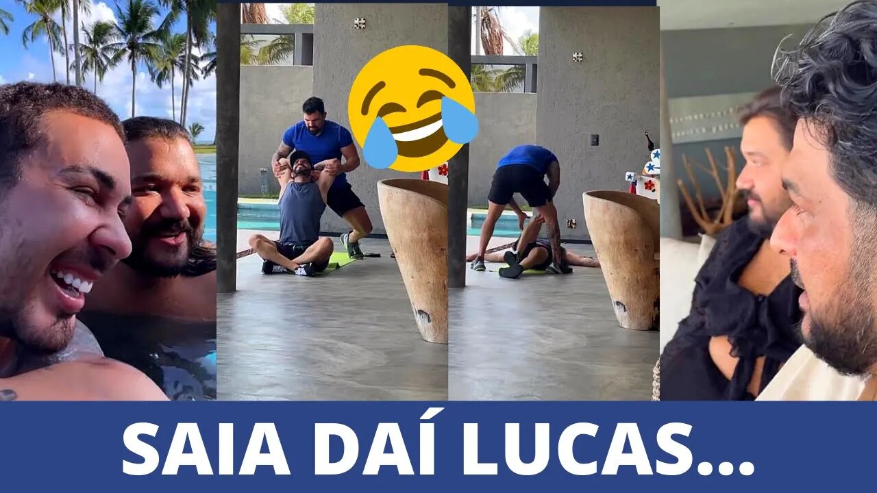 CARLINHOS POR CIÚMES EVITA QUE LUCAS RECEBA MASSAGEM DE UM PROFISSIONAL NO CARNAVAL