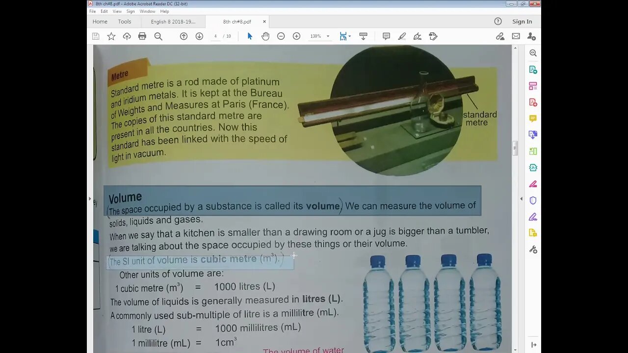 PHYSICS Class 8th Lecture#3 UNIT#8Length, Volume, Mass, Time