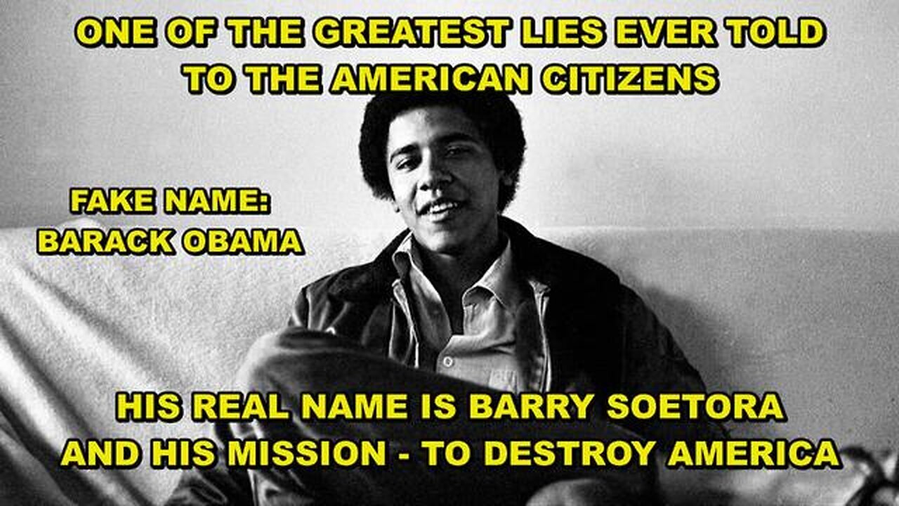 Fake Name Barack Obama - TRAITORS - Destroy America - June 21,2024.