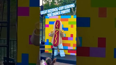 Dancing Hot Dog at Legoland California. #legolandcalifornia #hotdog #danceparty