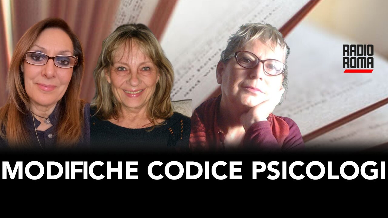 MODIFICHE CODICE DEONTOLOGICO PSICOLOGI (con Silvana Bonanni Luisa Benedetti e Antonella Sagone)