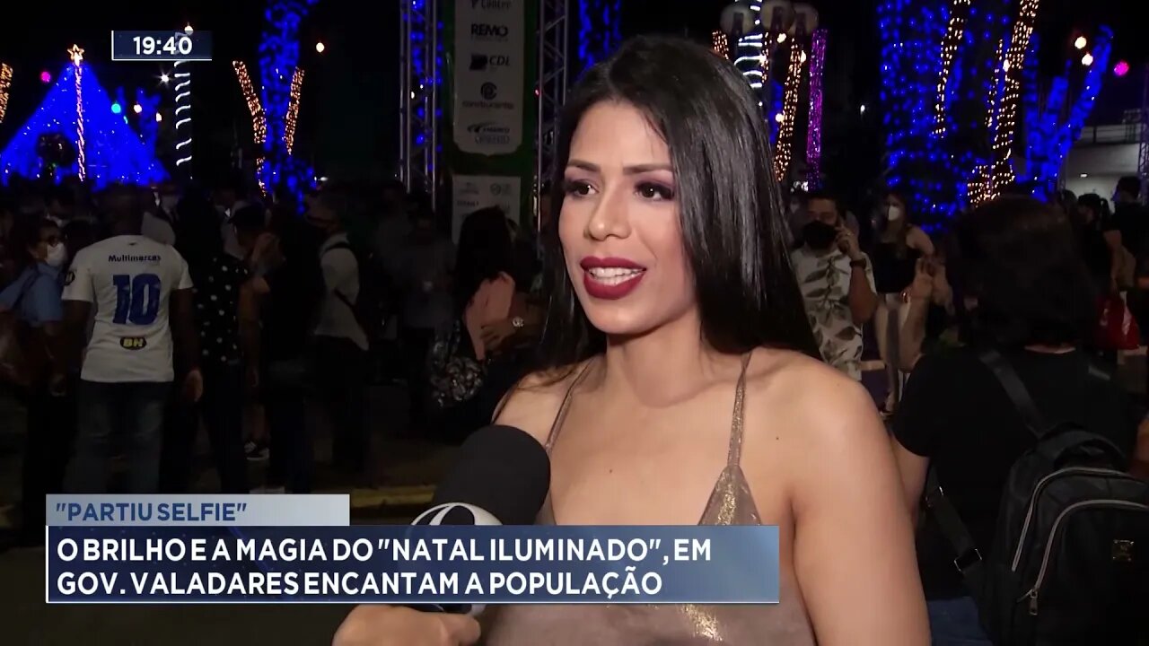 "Partiu selfie" : O brilho e a magia do "Natal iluminado", em Gov. Valadares, encantam a população