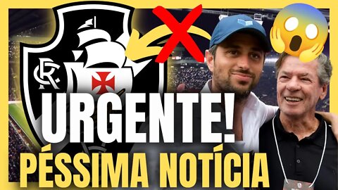 NOTÍCIA DE AGORA! PROBLEMAS NA SAF! VASCO CONFIRMA! ÚLTIMAS NOTÍCIAS DO VASCO