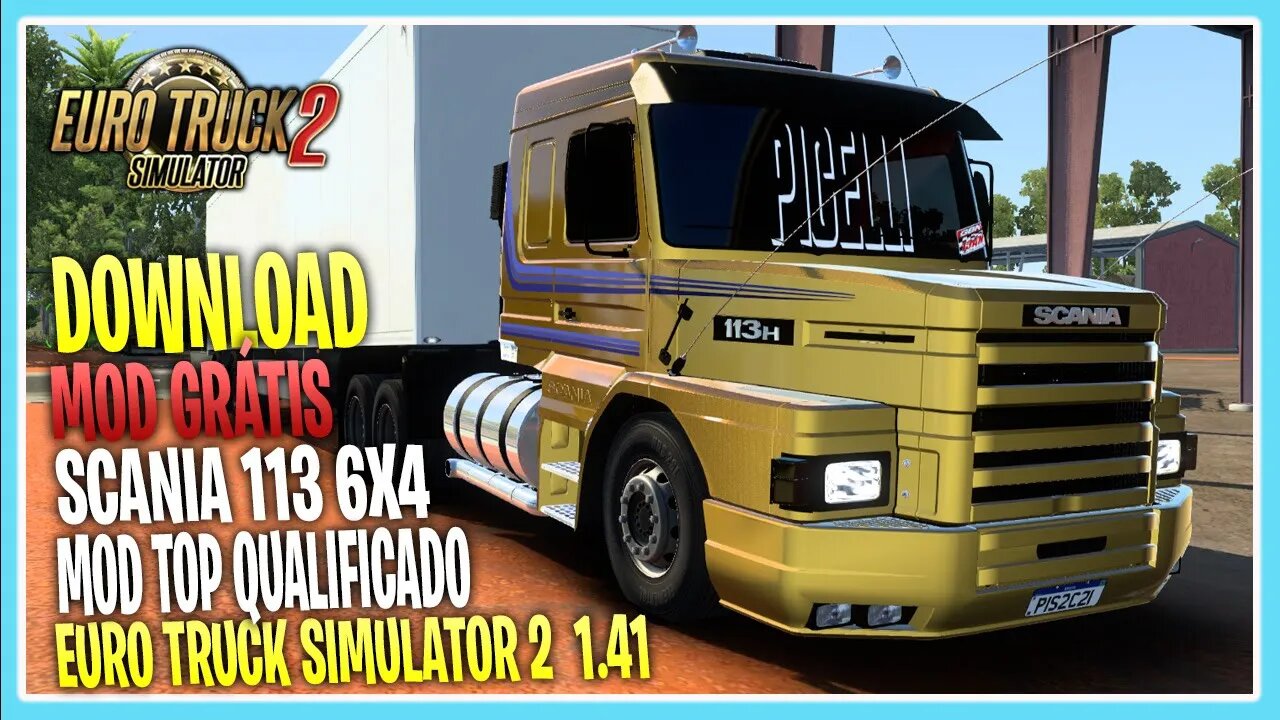 Scania 113h v2.0 CHASSI 6X4 1.41 EURO TRUCK SIMULATOR 2 1.41