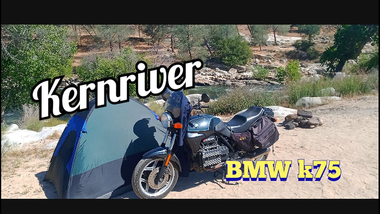 BMW k75 moto camping kernriver part 2