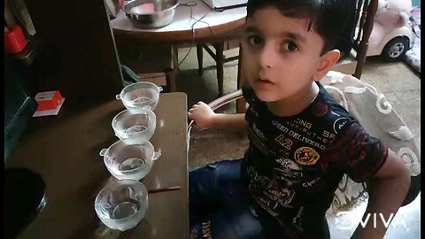 scince experiment water is colourless
