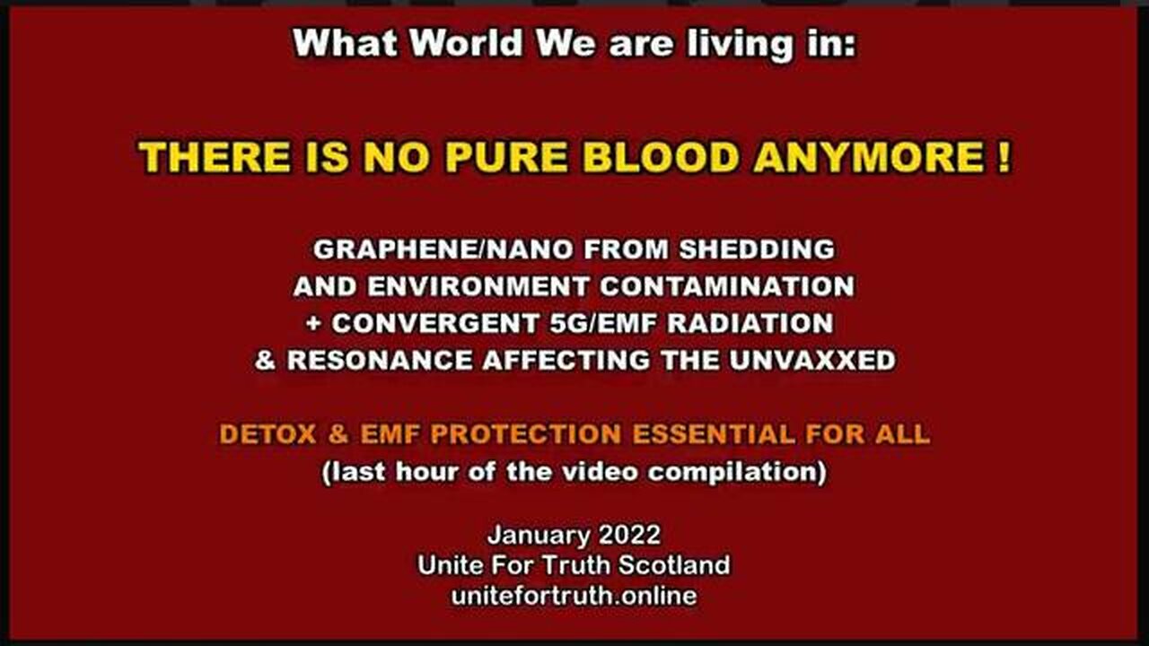 What World We are living in: THERE IS NO PURE BLOOD ANYMORE! (Graphene shedding) Jan 2023