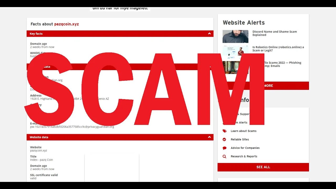 Pazqcoin and PAZQ are SCAMS!