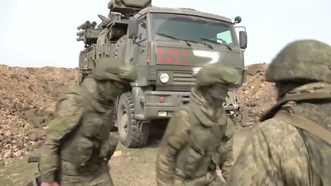 Crew Of Pantsir Anti-Aircraft System Demonstrate Their Work Within The Special Military Operation