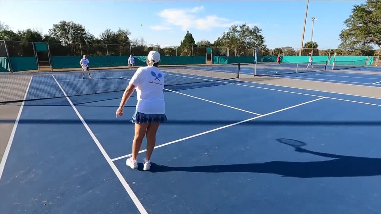 Tennis player serving up inspiration at age 100