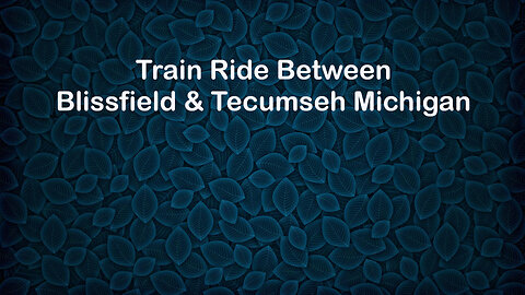 Train, Blissfield to Tecumseh