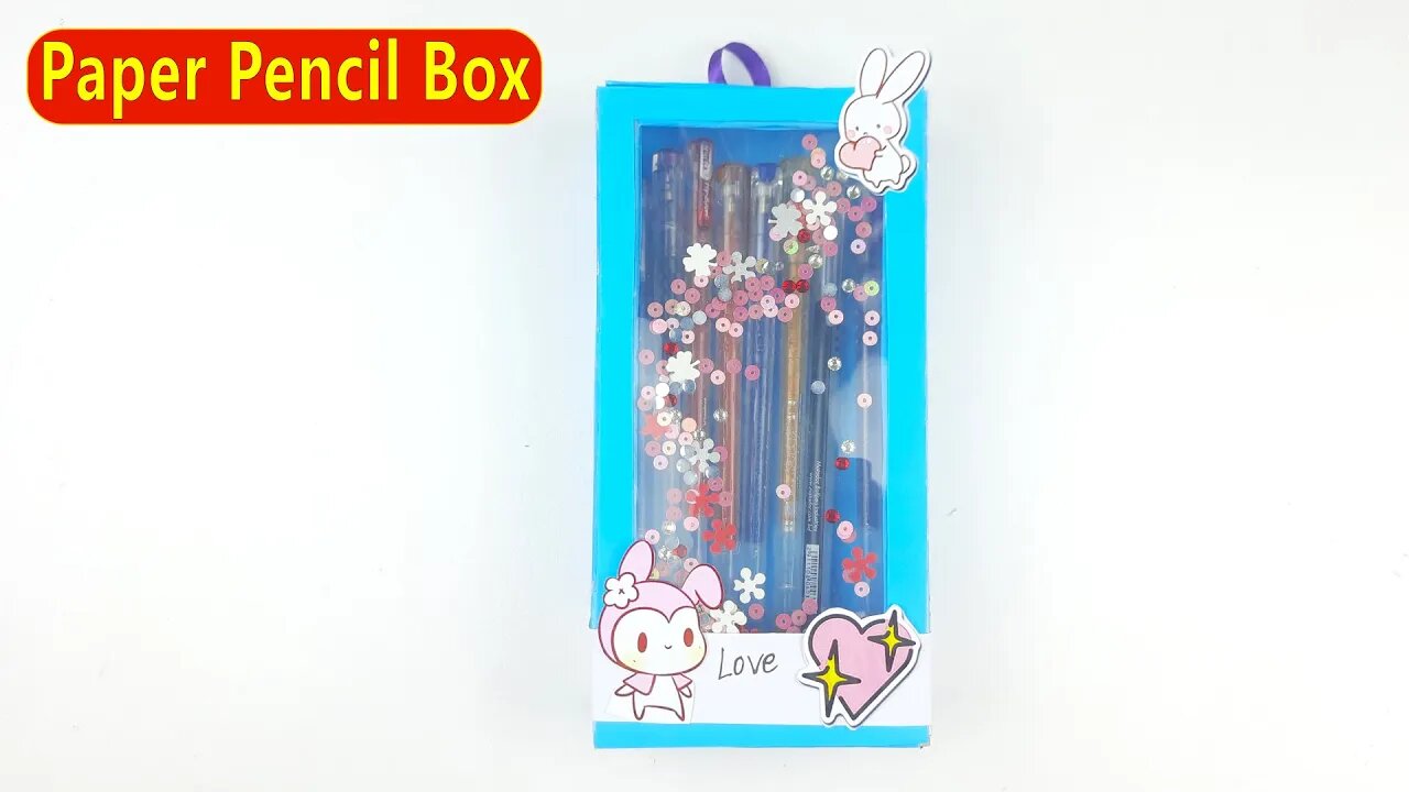 DIY Paper Pencil Box/Origami Box Tutorial - Easy Paper Crafts