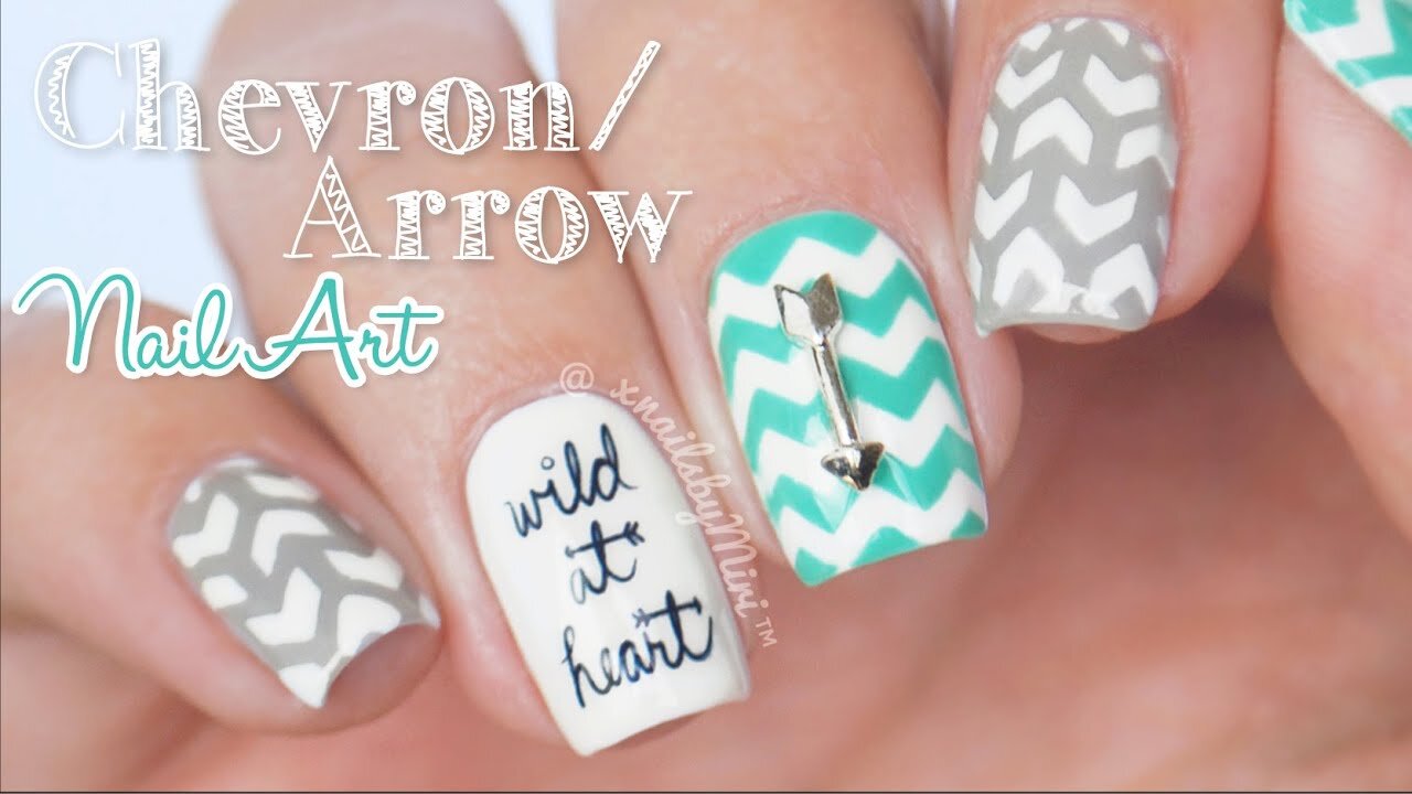 Chevron_Arrow Mix & Match Nail Art _ Shop Keeki decals & Vinyl Quickies