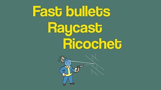 Raycast bullet ricochet in Godot