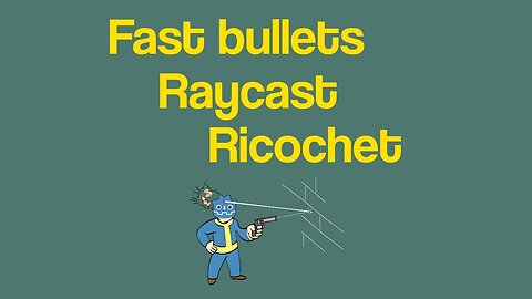 Raycast bullet ricochet in Godot