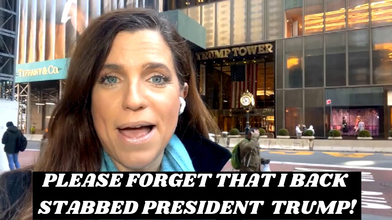 Backstabbing Nancy Mace Begs for Votes in Front of Trump Tower