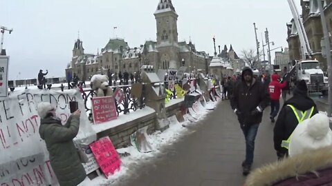 Freedom Convoy - Mass Protest - Inside and Outside the Gates of Parliament