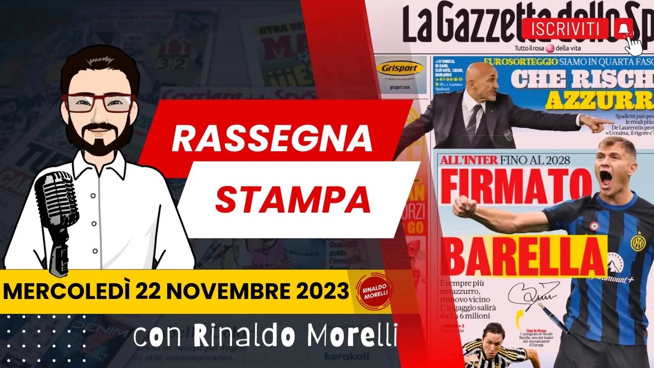 Cardinale e i 4 colpi a Pioli | 🗞️ Rassegna Stampa 22.11.2023 #535