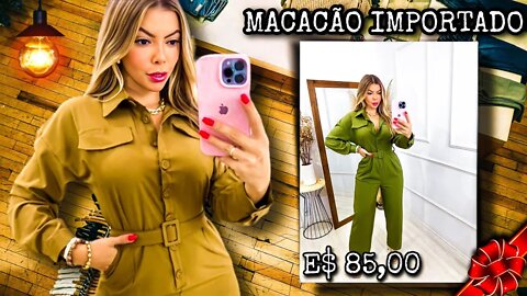 Macacão Importado De Alfaitaria Feminino/@shopee