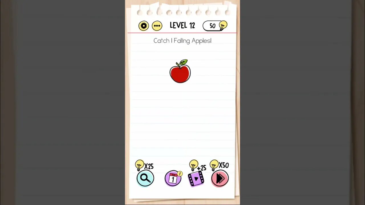 Brain Test Tricky Puzzles Level 12 Catch 5 Falling Apples!