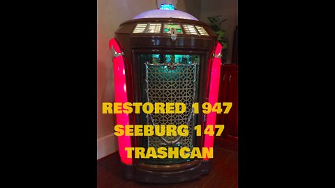 RESTORED SEEBURG 147 TRASHCAN WITH NEW TUBE AMP AND SPEAKERS!