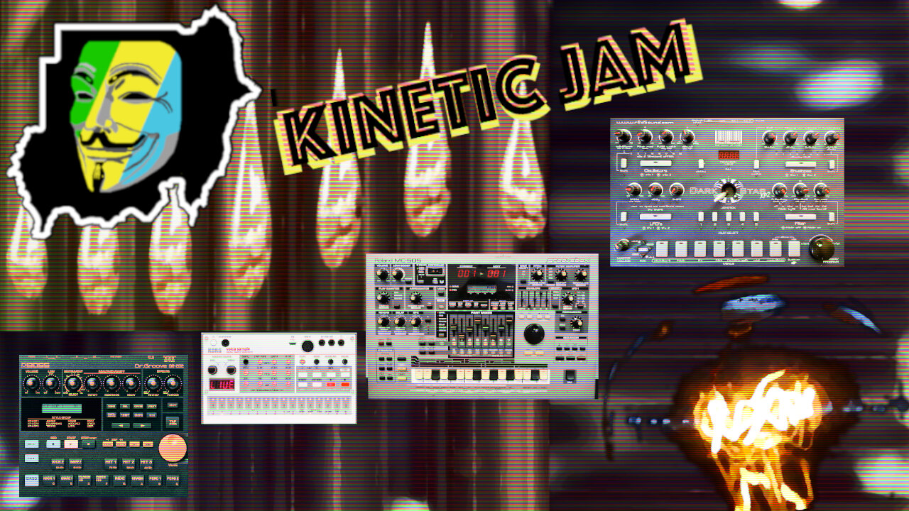 Novice Trial 3 - Kinetic Jam ∣ Roland MC 505 ∣ Redsound Dark Star XP2 ∣ Boss DR 202 ∣ Volca Sampler