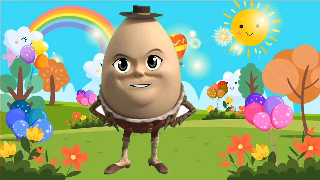 HUMTY DUMTY SET ON A WALLL | HAPPYKIDTOON