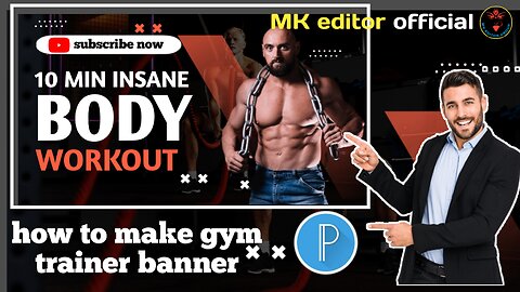 how to make gym trainer bannar || gym trainer ka bannar kese bana ae