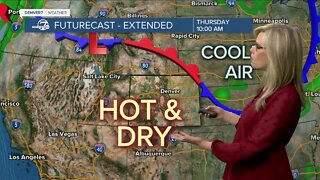 Sunny skies, hot weather return for Denver