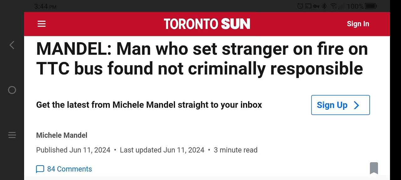 Schizophrenic Canadian Gets Away With Murder