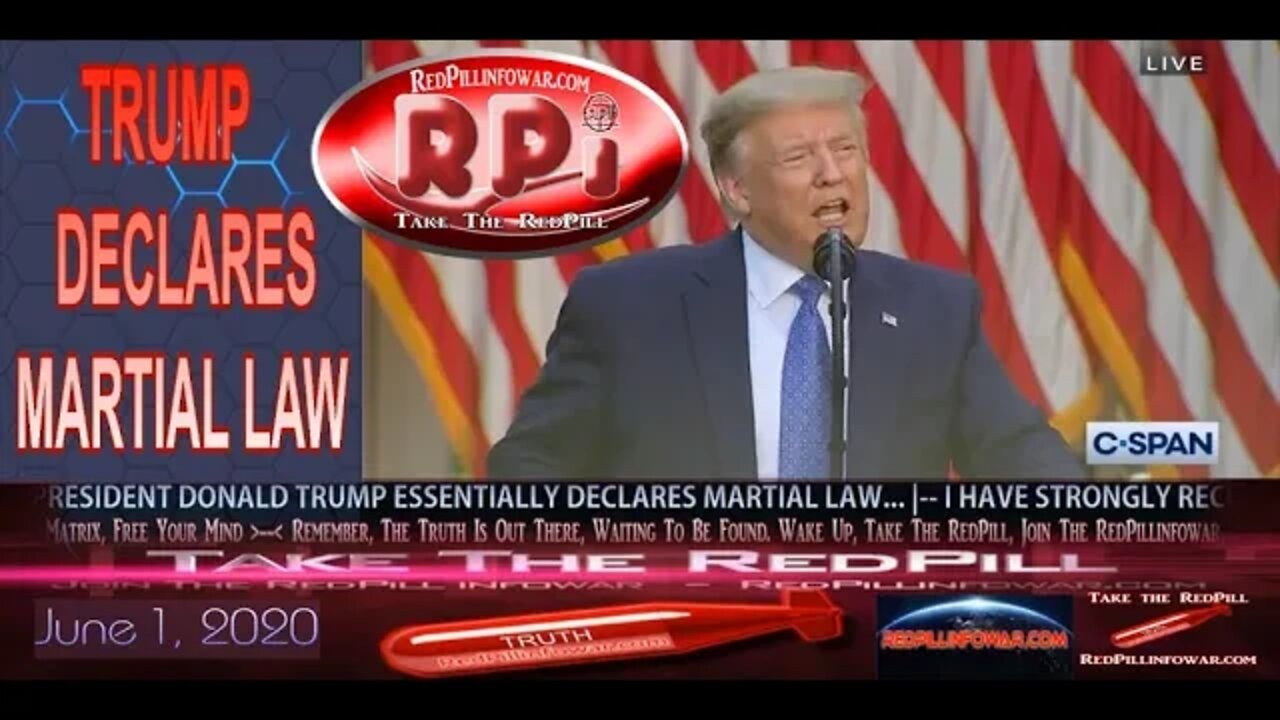 President Donald Trump Essentially Declares Martial Law