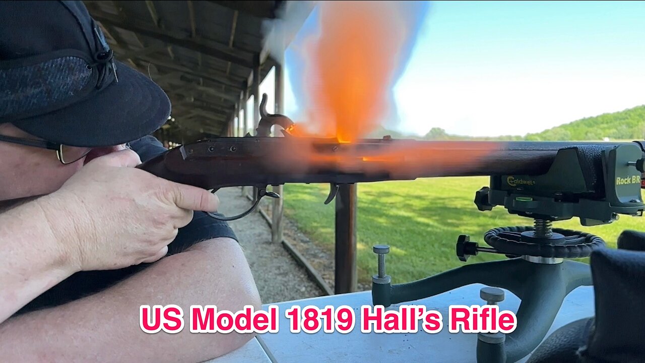 Shooting the US Model 1819 Hall’s Rifle.