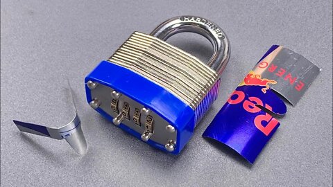 [1095] Red Bull Can Padlock Shimming!