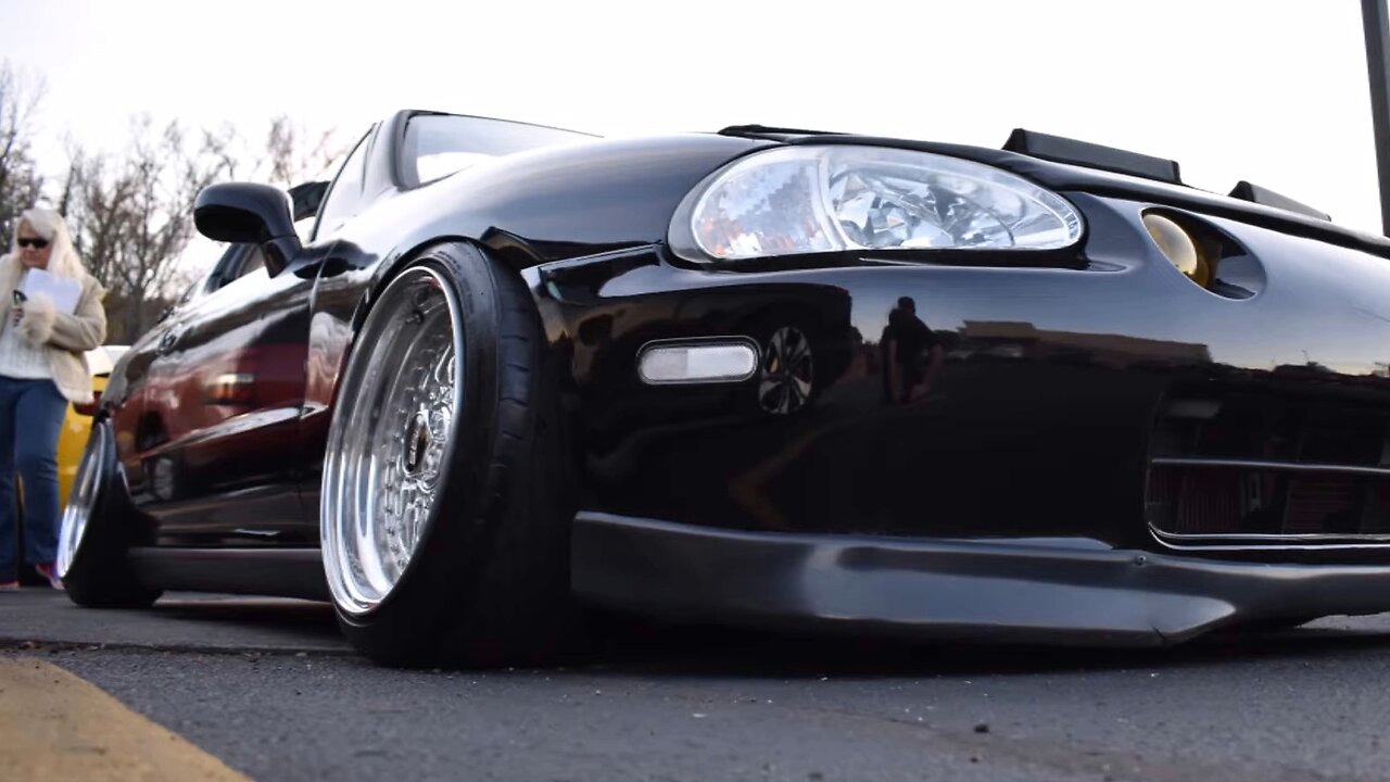 1995 Honda Del sol black slammed lowered