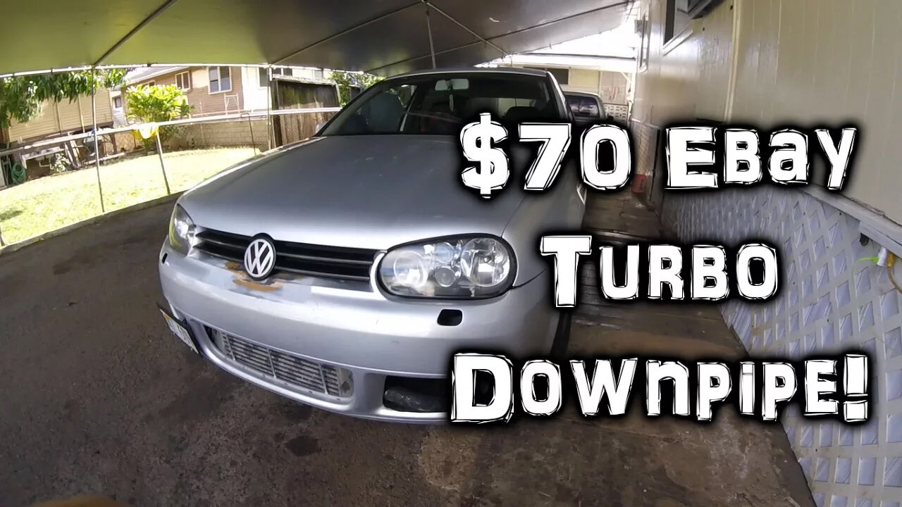 $70 Ebay Turbo Downpipe Install