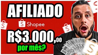 AFILIADO SHOPEE: COMO GANHAR DINHEIRO NA SHOPEE COMO AFILIADO (100% GRÁTIS)