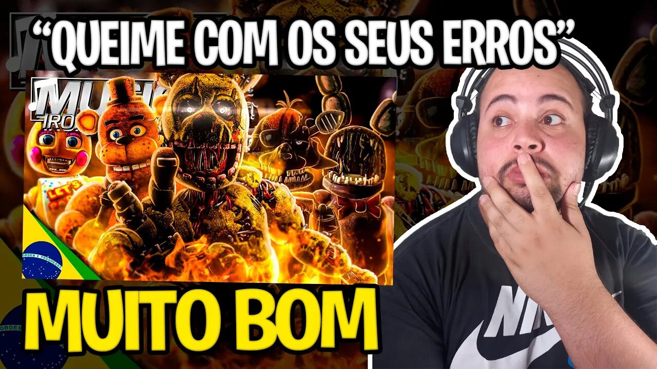 REACT Rap do Five Nights at Freddy's (Parte 1) - QUEIME COM SEUS ERROS | IRON MASTER