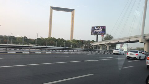 dubai frame view from high way